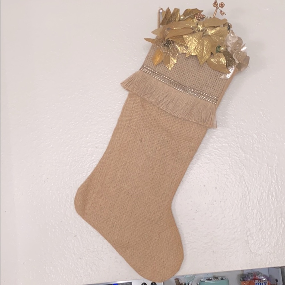 Christmas stocking boho chic